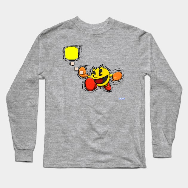 Pac-Man Long Sleeve T-Shirt by Hawke525